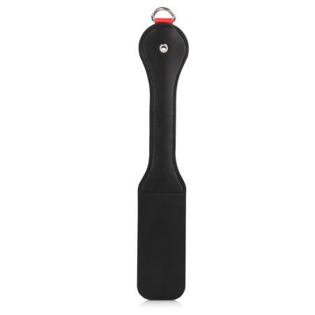 Hearts Paddle with Metal Anal Plug | Black