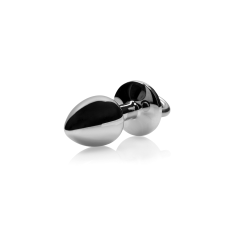 Hearts Paddle with Metal Anal Plug | Black