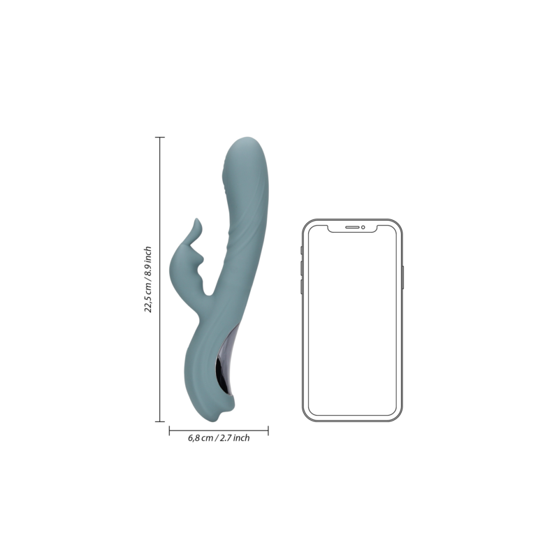 LoveLine | Δονητής Fingering Motion Rabbit - Weathervane Grey