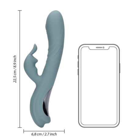 LoveLine | Fingering Motion Rabbit Vibrator - Weathervane Grey