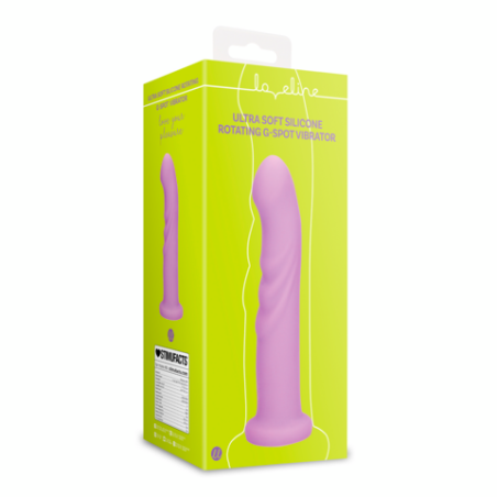 LoveLine | Ultra Soft Silicone Rotating G-Spot Vibrator - Lavender Spectacle