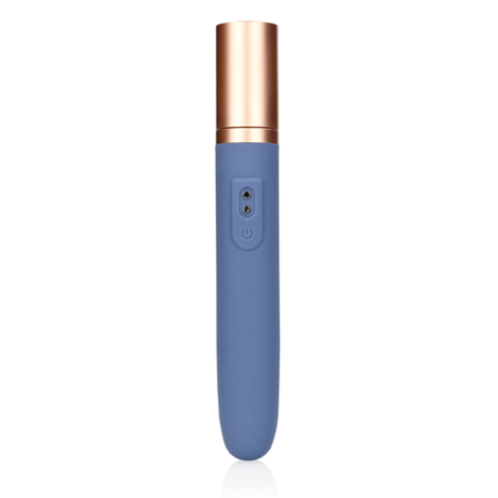 LoveLine | Travel Vibrator with Lube Compartment and Pump - Blue Horizon