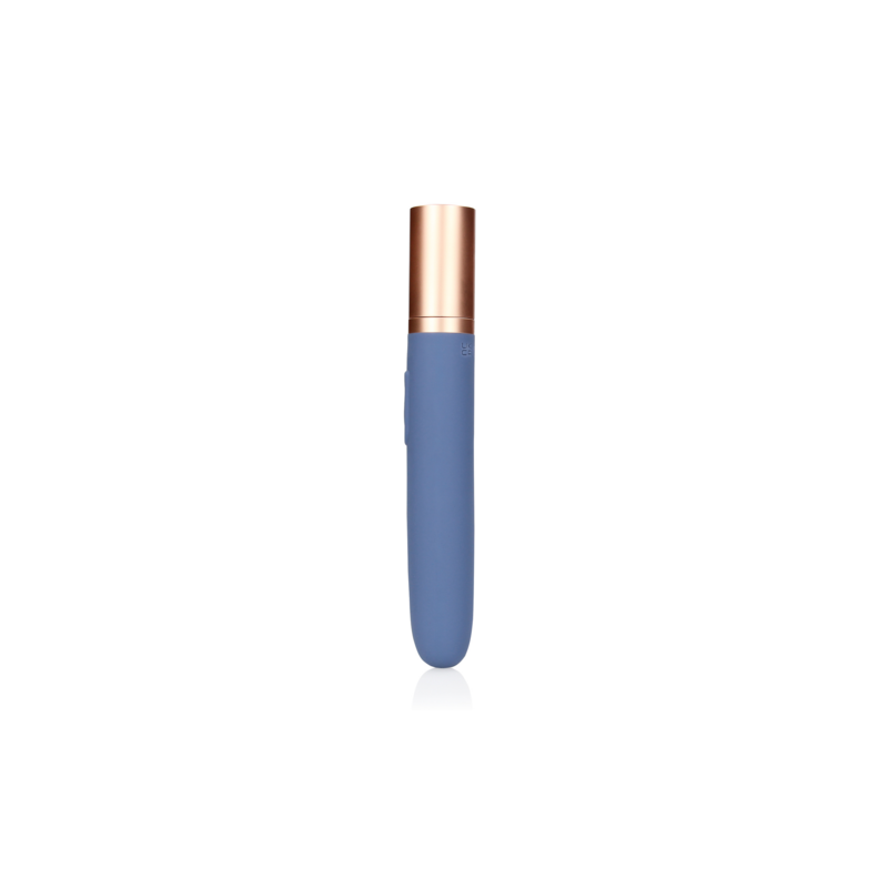 LoveLine | Travel Vibrator with Lube Compartment and Pump - Blue Horizon