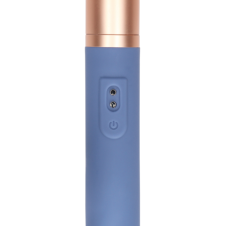 LoveLine | Travel Vibrator with Lube Compartment and Pump - Blue Horizon