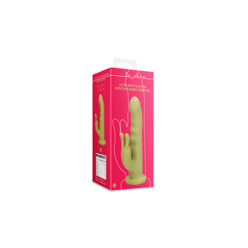 LoveLine | Ultra Soft Silicone Rotating Rabbit Vibrator - Spring Sage