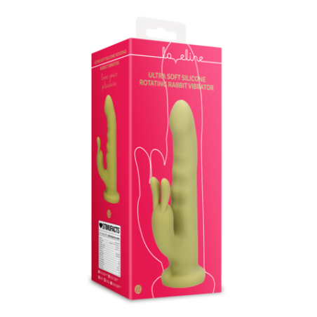 LoveLine | Ultra Soft Silicone Rotating Rabbit Vibrator - Spring Sage