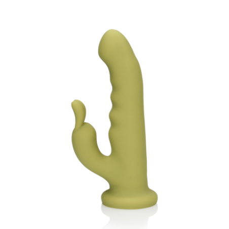 LoveLine | Ultra Soft Silicone Rotating Rabbit Vibrator - Spring Sage