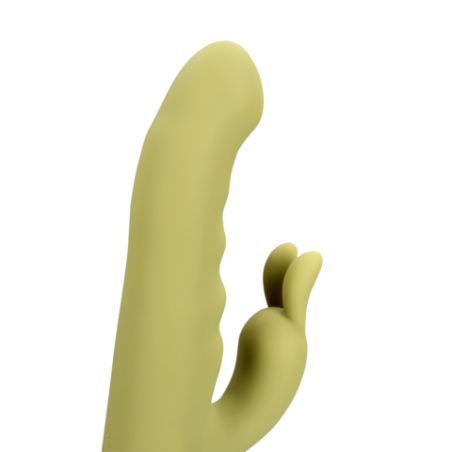 LoveLine | Ultra Soft Silicone Rotating Rabbit Vibrator - Spring Sage