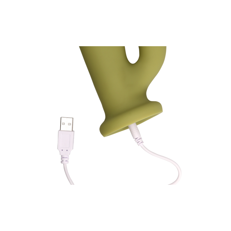 LoveLine | Ultra Soft Silicone Rotating Rabbit Vibrator - Spring Sage