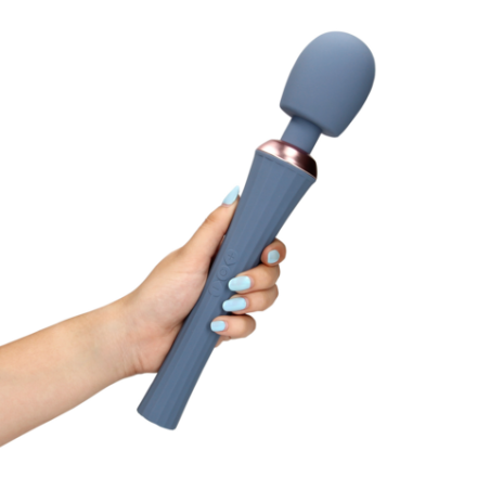 LoveLine | Powerful Wand Vibrator with Still Handle - Blue Nova