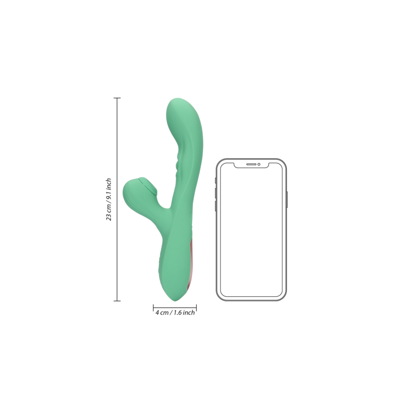 LoveLine | Pulse Wave & Tongue Flickering Rabbit Δονητής - Blue Grass