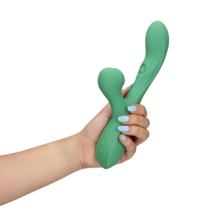 LoveLine | Pulse Wave and Tongue Flickering Rabbit Vibrator - Blue Grass