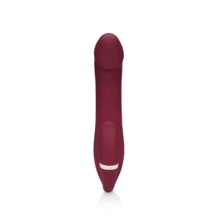 LoveLine | Εύκαμπτο Δονούμενο Strapless Strap-on - Merlot Grape