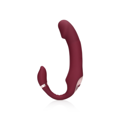 LoveLine | Εύκαμπτο Δονούμενο Strapless Strap-on - Merlot Grape