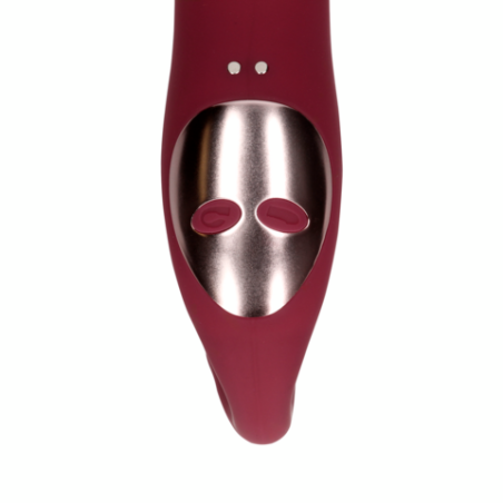 LoveLine | Bendable Vibrating Strapless Strap-on - Merlot Grape