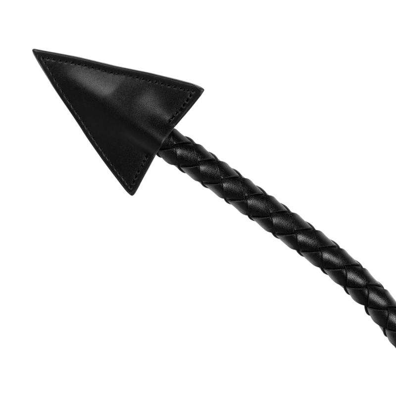 Metal Anal Plug Devil's Braided Tail | Black