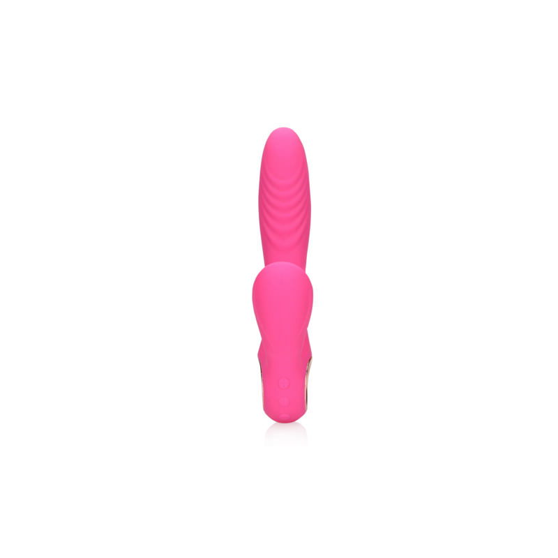 LoveLine | Tongue Flickering and Heating Rabbit Vibrator - Exuberant Pink