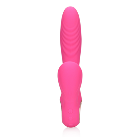 LoveLine | Tongue Flickering and Heating Rabbit Vibrator - Exuberant Pink