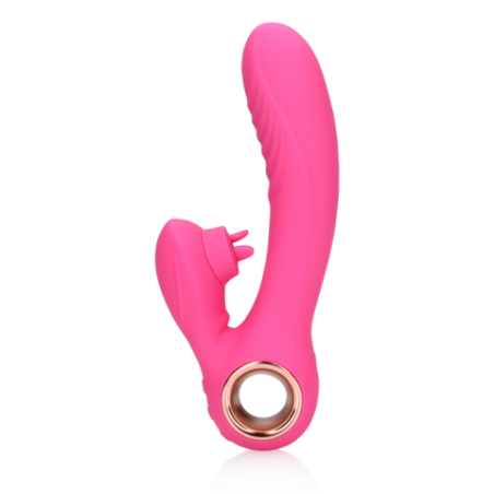 LoveLine | Tongue Flickering and Heating Rabbit Vibrator - Exuberant Pink