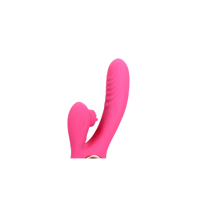 LoveLine | Tongue Flickering and Heating Rabbit Vibrator - Exuberant Pink