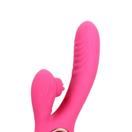 LoveLine | Tongue Flickering and Heating Rabbit Vibrator - Exuberant Pink
