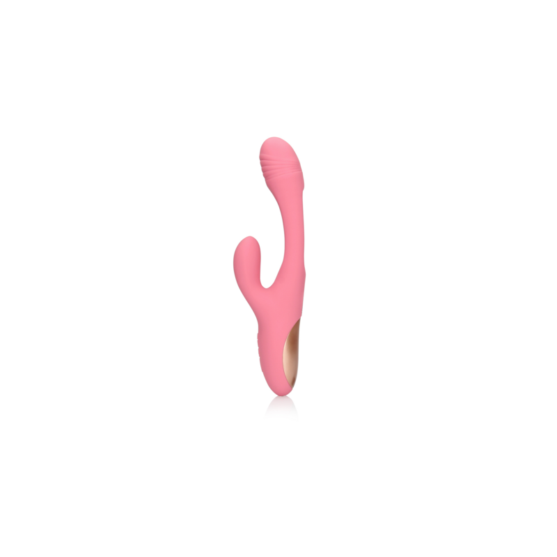 LoveLine | Δονητής Rabbit Με Flapping G-Spot Διεγέρτη - Pink Arabesque