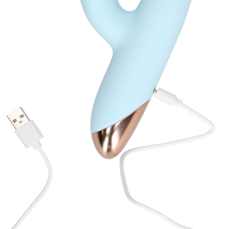 LoveLine | Pulse Wave and Up-and-Down Moving Ring Vibrator - Arctic Blue