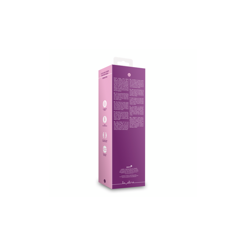 LoveLine | 3 Up-and-Down Moving Rings Vibrator - Orchidee Purple