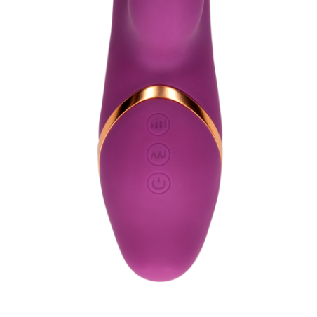 LoveLine | 3 Up-and-Down Moving Rings Vibrator - Orchidee Purple