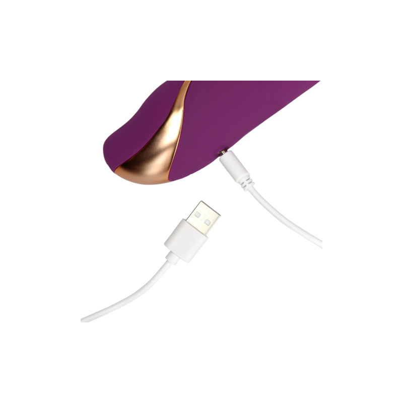 LoveLine | 3 Up-and-Down Moving Rings Vibrator - Orchidee Purple