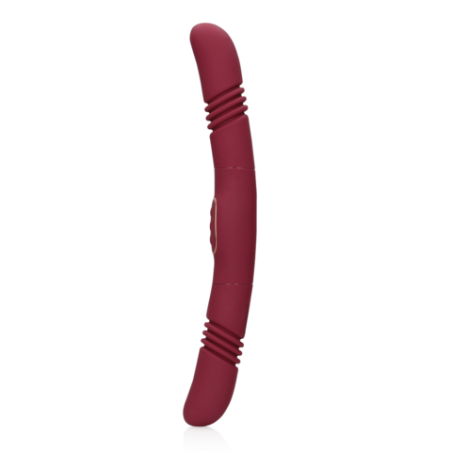 LoveLine | Double-Sided Thrusting Vibrator - Merlot Grape