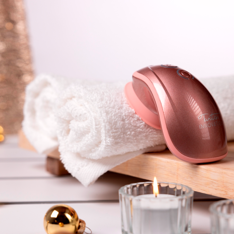 Twitch | Handsfree Suction and Vibration Toy | Gold-Pink