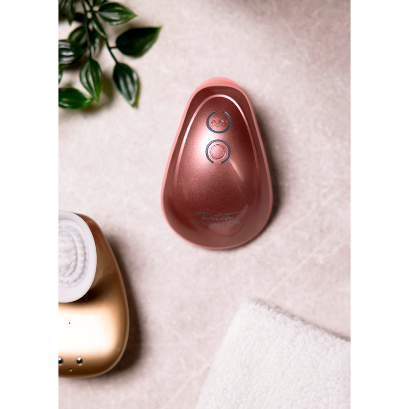 Twitch | Handsfree Suction and Vibration Toy | Gold-Pink
