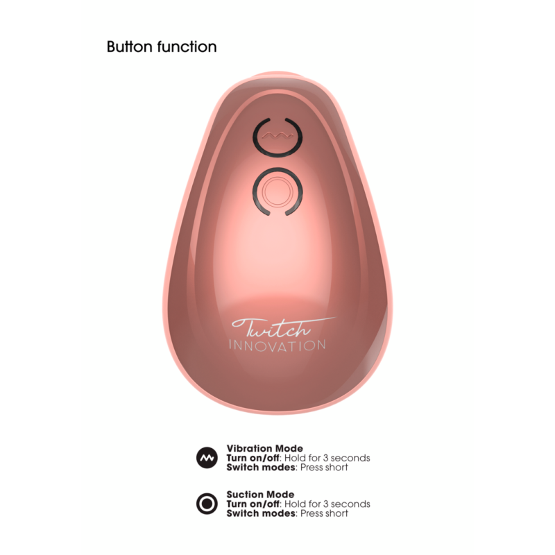 Twitch | Κλειτοριδικός Αναρροφητής - Δονητής | Χρυσό-Ροζ