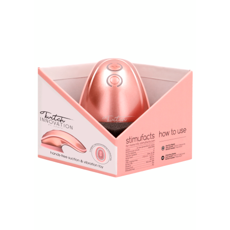 Twitch | Κλειτοριδικός Αναρροφητής - Δονητής | Χρυσό-Ροζ