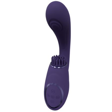 Vive | Gen - Triple | Motor G-Spot Vibrator with Pulse Wave and Vibrating Bristles - Purple