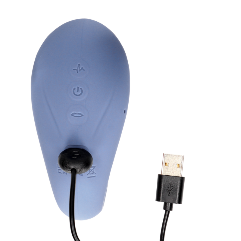 Twitch 3 | Rechargeable Vibrator and Suction | Blue/Grey