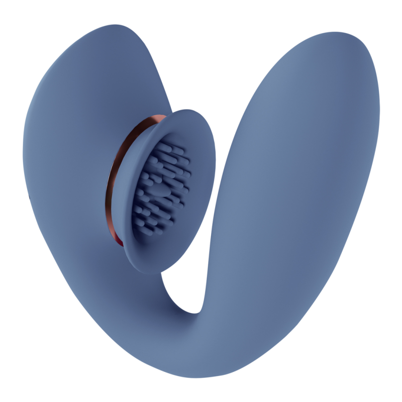 Twitch 3 | Rechargeable Vibrator and Suction | Blue/Grey