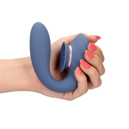 Twitch 3 | Rechargeable Vibrator and Suction | Blue/Grey