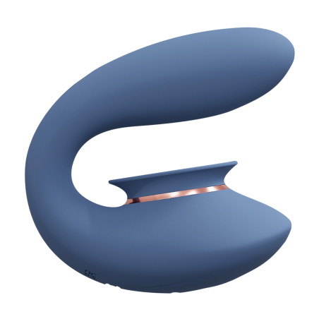 Twitch 3 | Rechargeable Vibrator and Suction | Blue/Grey