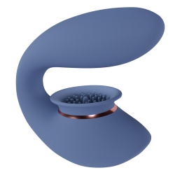 Twitch 3 | Rechargeable Vibrator and Suction | Blue/Grey