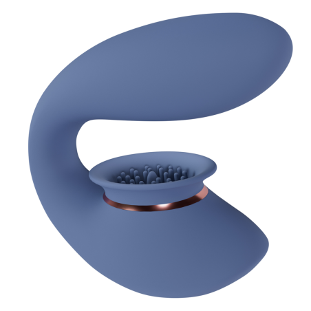 Twitch 3 | Rechargeable Vibrator and Suction | Blue/Grey