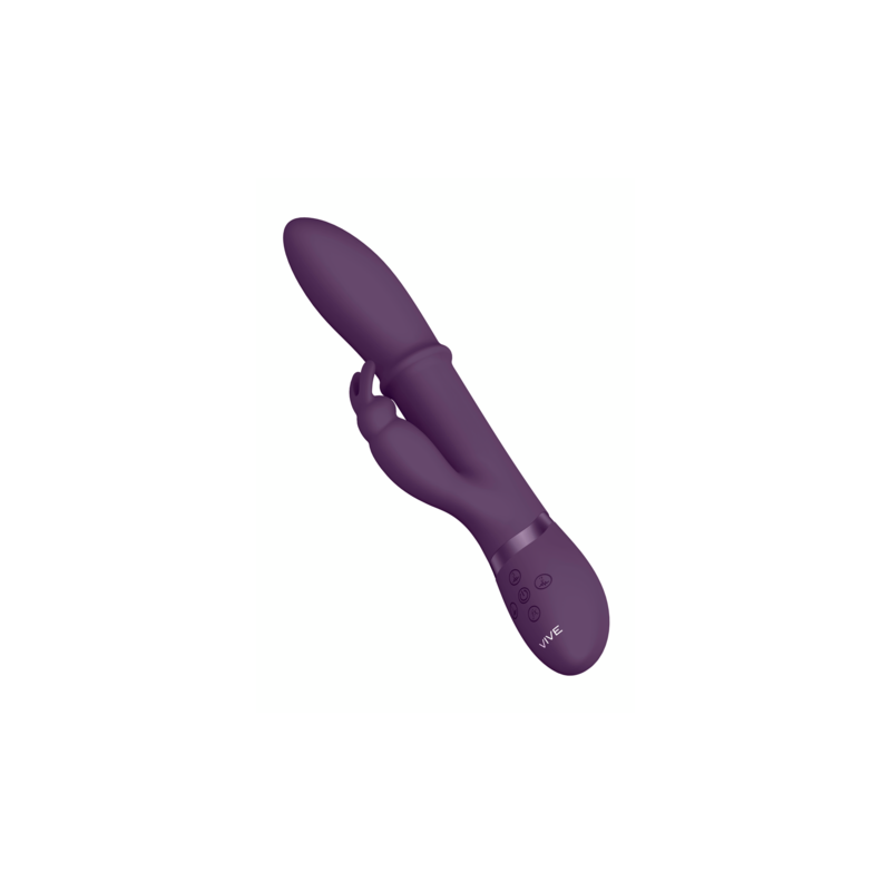 VIVE | Halo | Rabbit Δονητής Σιλικόνης Με Δαχτυλίδι Κίνησης - Μοβ