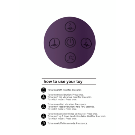 VIVE | Halo | Rabbit Δονητής Σιλικόνης Με Δαχτυλίδι Κίνησης - Μοβ