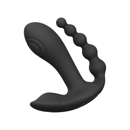 Kata - Pulse Wave & Vibrating Double Penetration Vibrator - Black