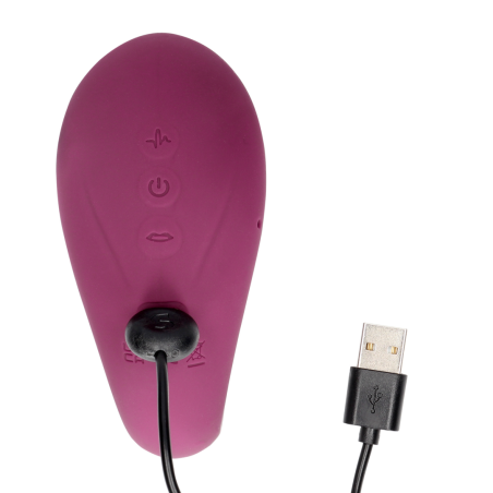 Twitch 3 | Rechargeable Vibrator and Suction | Burgundy