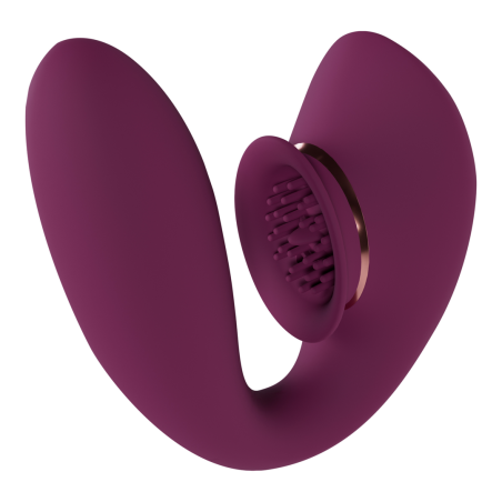 Twitch 3 | Rechargeable Vibrator and Suction | Burgundy