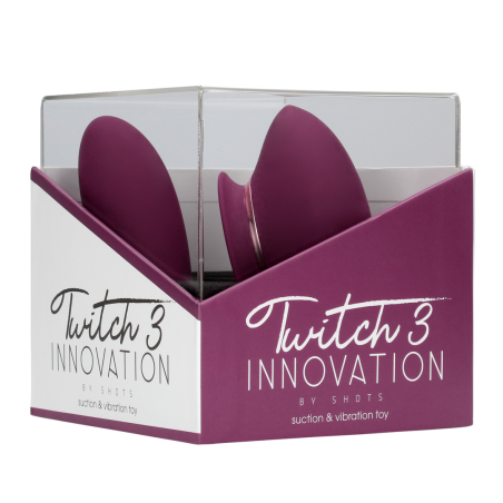 Twitch 3 | Rechargeable Vibrator and Suction | Burgundy