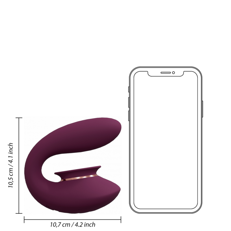 Twitch 3 | Rechargeable Vibrator and Suction | Burgundy