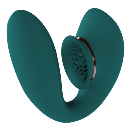 Twitch 3 | Rechargeable Vibrator and Suction | Forest Green